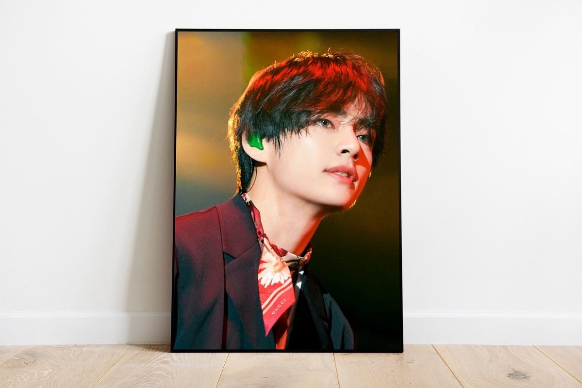 CRAFT MANIACS BTS V KIM TAEHYUNG PARTY BOY A4 FRAMED MATT